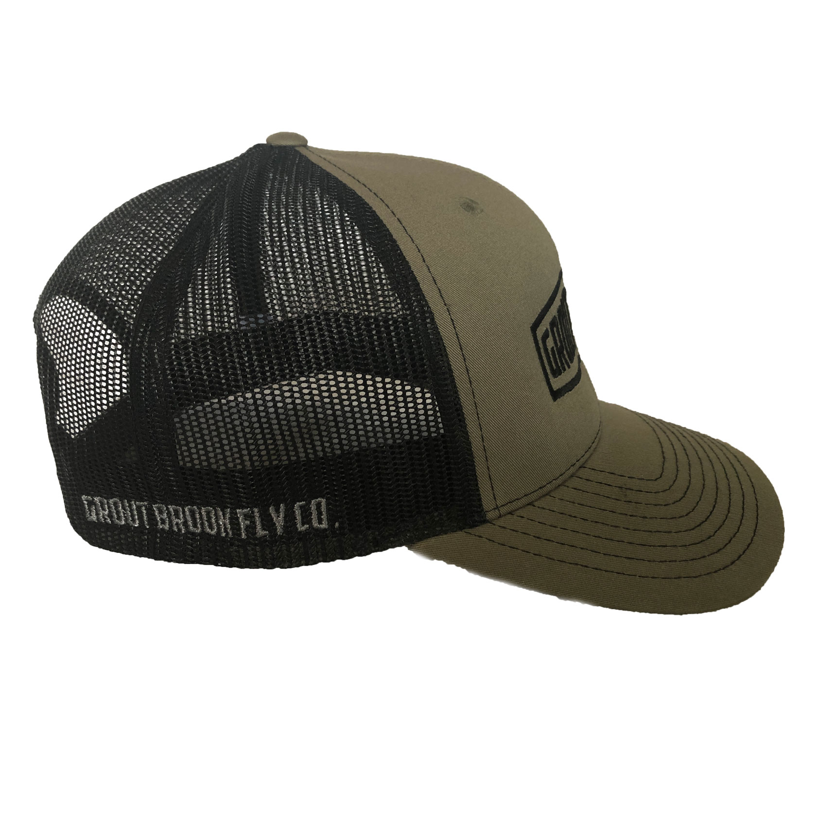 Olive Trucker Hat – Grout Brook Fly Co